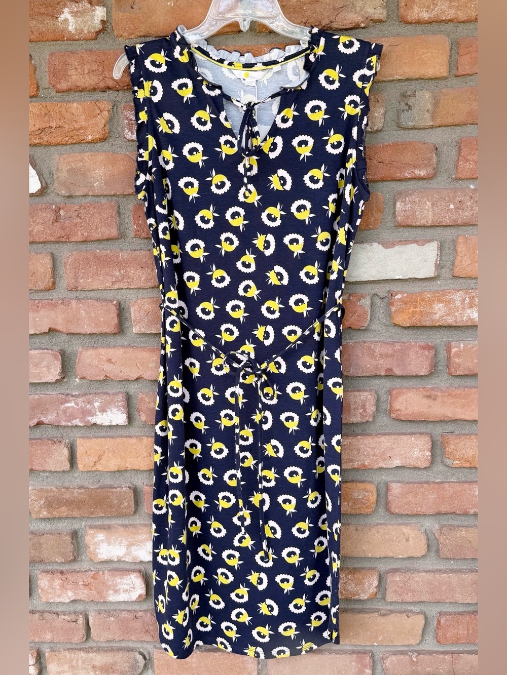 Boden Lois Floral Jersey Dress Summer Vacation Size 10 - Picture 3 of 11